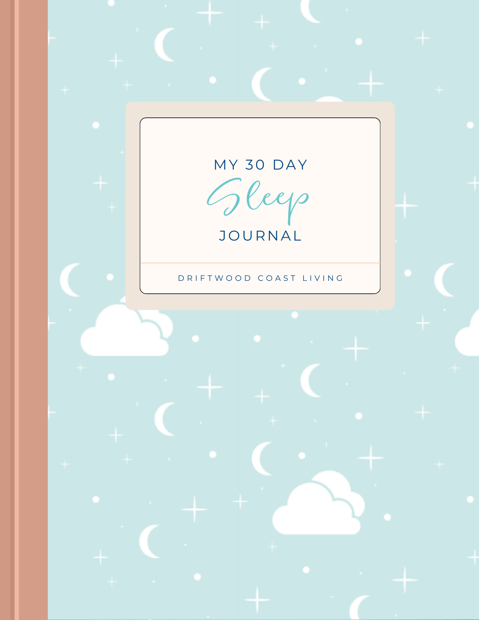 Sleep Journal. Prompts for better sleep. 30 day digital journal